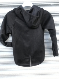 Suède baby vest zwart.