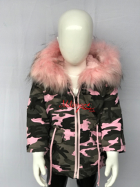 Baby army jas Roze.