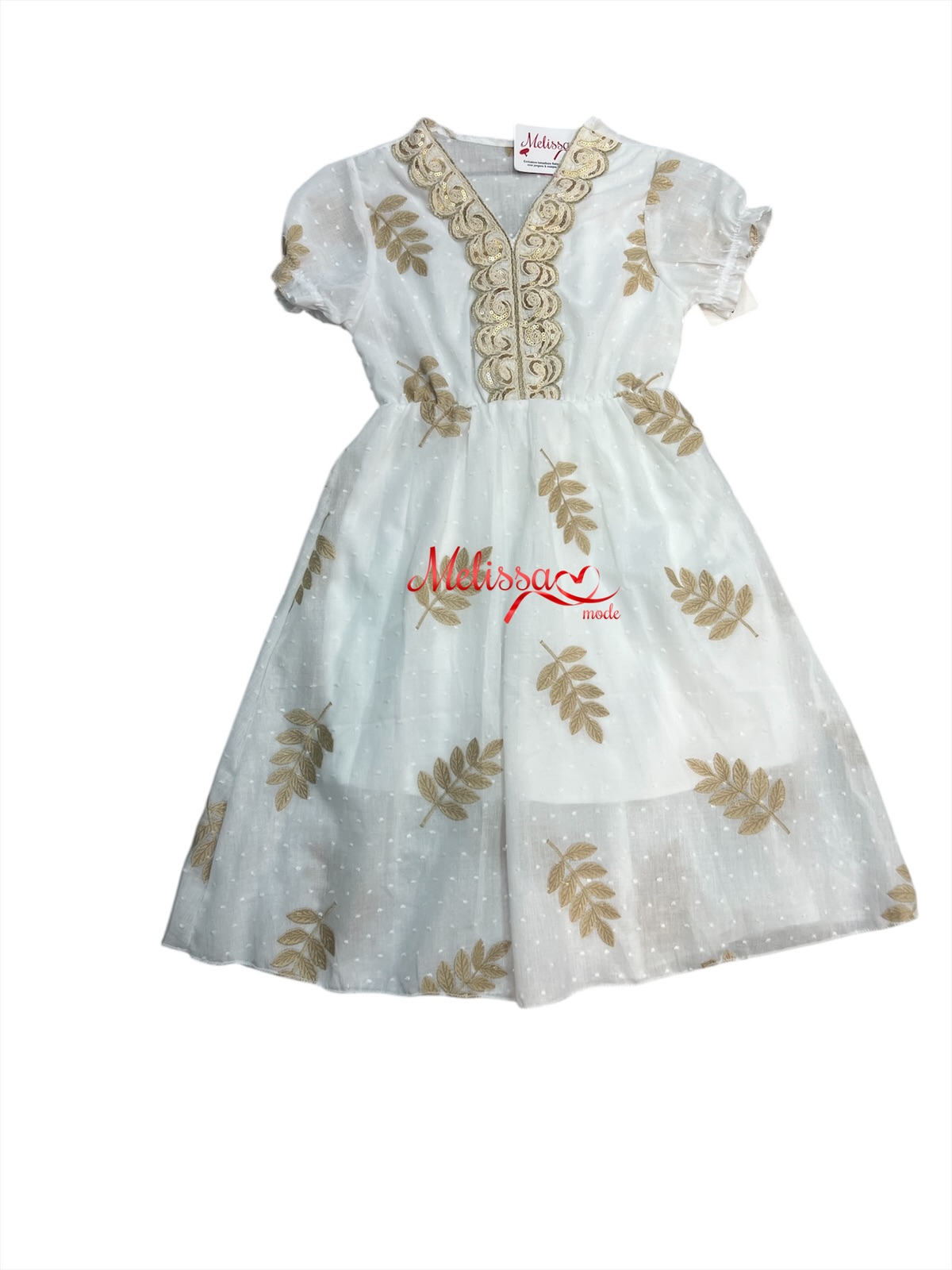 'Dayzi' meisjes Dress beige.