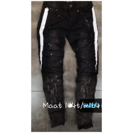 ‘Duncan’ jeans broek zwart.