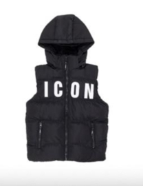 i-con jongens bodywarmer zwart.