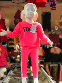 ‘Neon’ vogue baby setje fuscia.