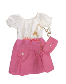‘Ruya’ Meisjes jurk roze.