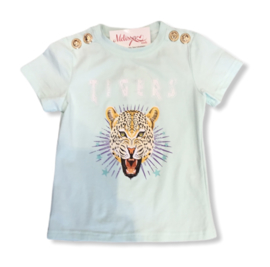 ‘Tijger ‘ T-shirt licht groen.
