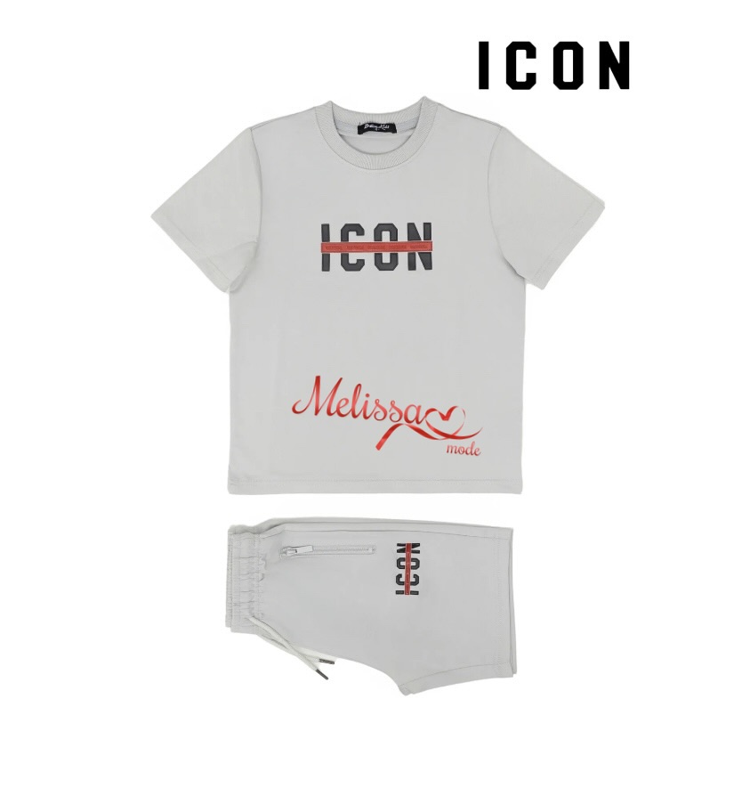 'Marcel ' Jongens I-con Setje grijs.