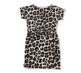 Leopaard jurk bruin.