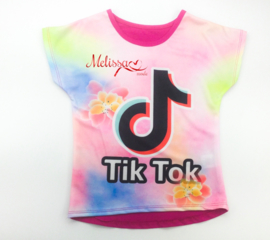 Regenboog tik tok T-shirt