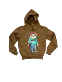 ‘ Bear‘ Jongen sweater bruin.