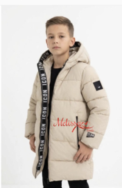 'Ivy' I-Con Jongens winter jas Crème.