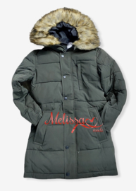 'Edmond' Jongens Parka Jas Kaki.