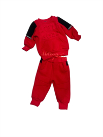 ‘Little Boss ‘ Baby setje rood.