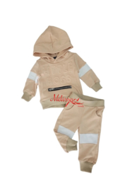 ‘Little Boss ‘ Baby setje Crème .