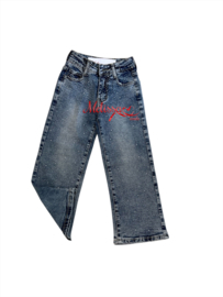 'Ruya' glitter broek blauw.