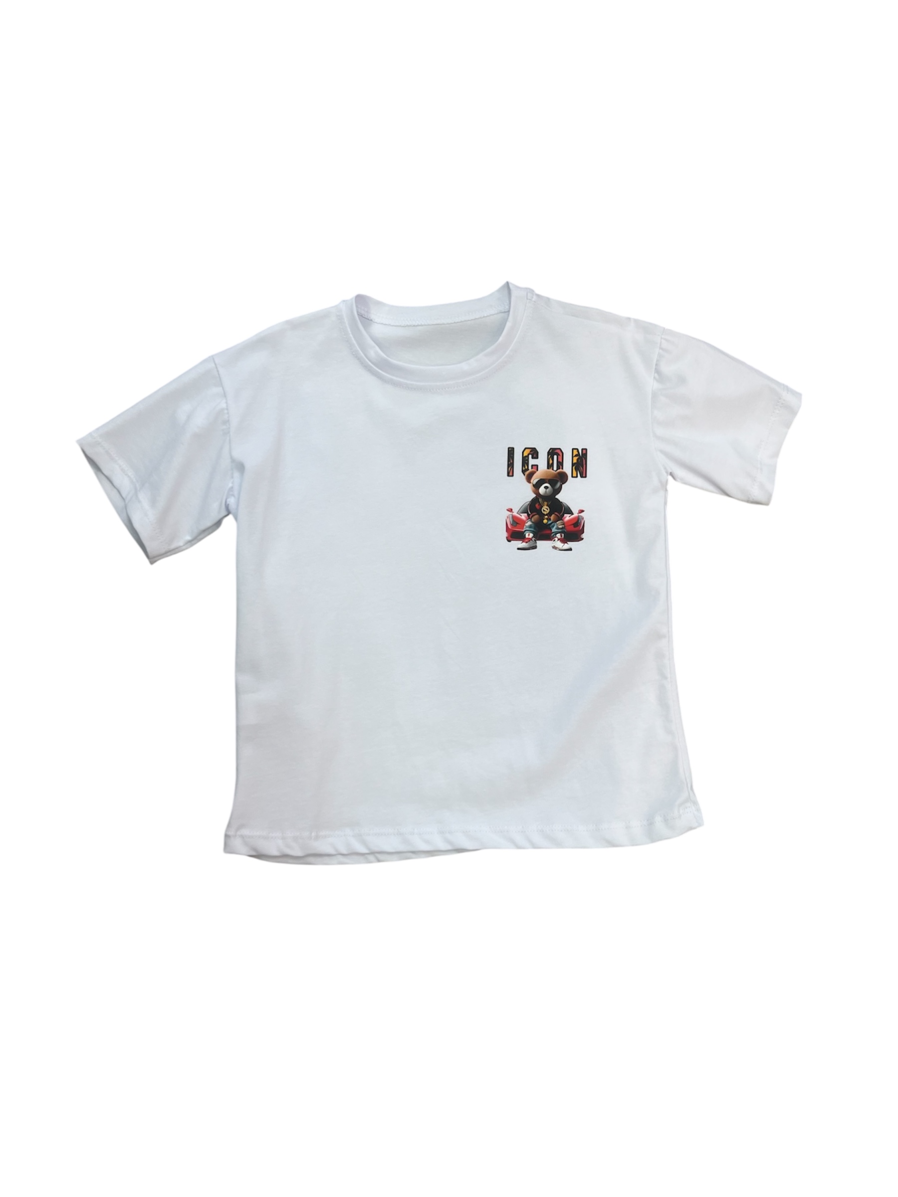 ‘I-Con’ jongen t-shirt Wit.