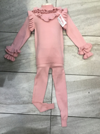 ‘Rufflle’ meisjes setje roze.