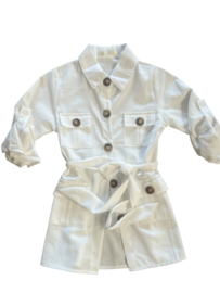 ' Mandy 'Meisjes jurk wit.