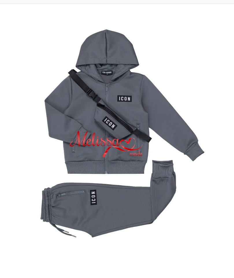 ' I-con'Jongens Joggingpak Grijs.