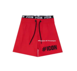 'I-con' jongens zwem broek rood.