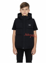i-con jongens bodywarmer zwart.