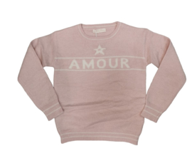 ‘Amour’ meisjes trui Roze.