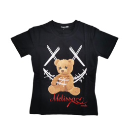 ‘Bear x‘ Jongens T-shirt zwart.