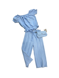 'Tess' meisjes setje Blauw.