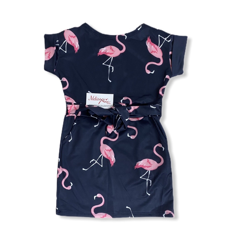 Flamingo ' dames jurk. | | Melissa - Exclusieve & Betaalbare Kinderkleding