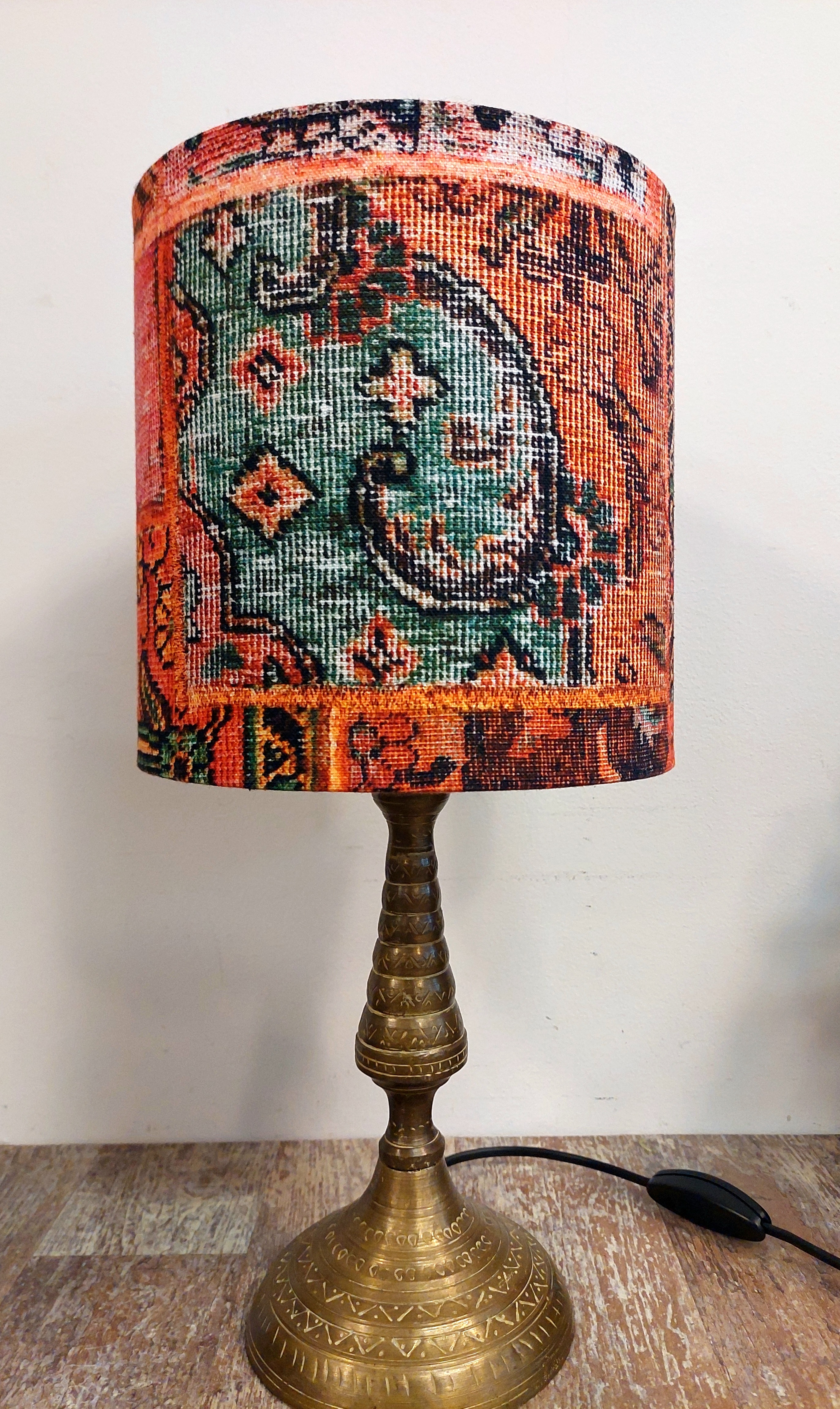 Lampenkap canvas kelim