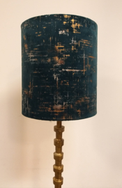 Lampenkap velvet goud/petrol