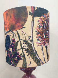 Lampenkap canvas bloem/fruit/paars
