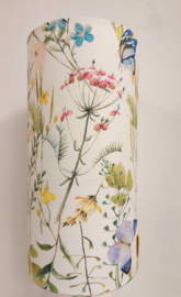 Lampenkap canvas veldbloemen licht