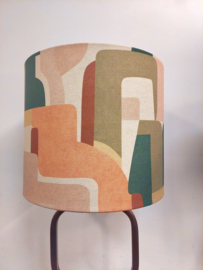 Lampenkap canvas retro pastel