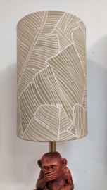 Lampenkap canvas zandkleur blad