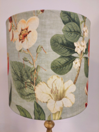 Lampenkap canvas bloemen l.groen