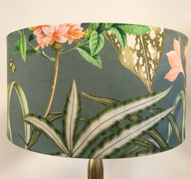 Lampenkap velvet groen oranjep