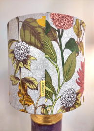 Lampenkap canvas retro bloemen blad