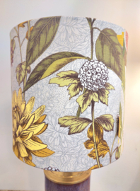 Lampenkap canvas retro bloemen blad