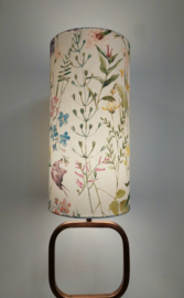 Lampenkap canvas veldbloemen licht