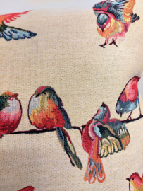 Kussen vogeltjes gobelin