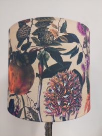 Lampenkap canvas bloemen fruit paars