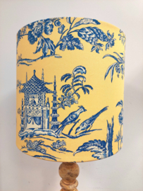 Lampenkap geel blauw chinees