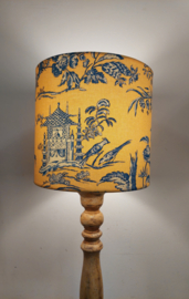 Lampenkap geel blauw chinees