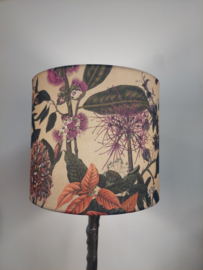Lampenkap canvas bloemen fruit paars