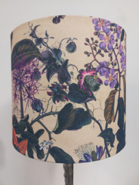 Lampenkap canvas bloemen fruit paars