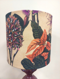 Lampenkap canvas bloem/fruit/paars