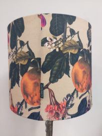 Lampenkap canvas bloemen fruit paars