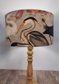 Lampenkap velvet reigers