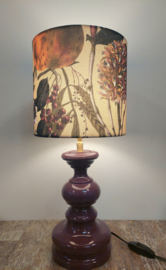 Lampenkap canvas bloem/fruit/paars