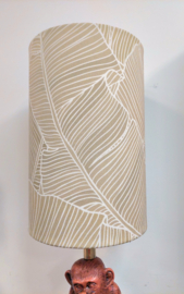 Lampenkap canvas zandkleur blad