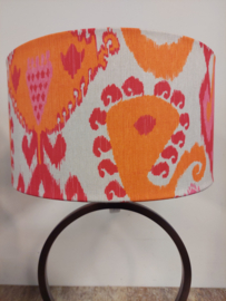 Lampenkap canvas roze/oranje print